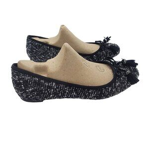 ❤️Alfani Women's ballerina shoes Size 7 M Camroon T Ballet Flats Black White bow